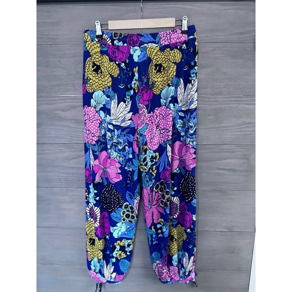 ANTHROPOLOGIE Maelynn Harem Joggers Tassles Floral‎ Colorful Size Medium - Picture 5 of 6